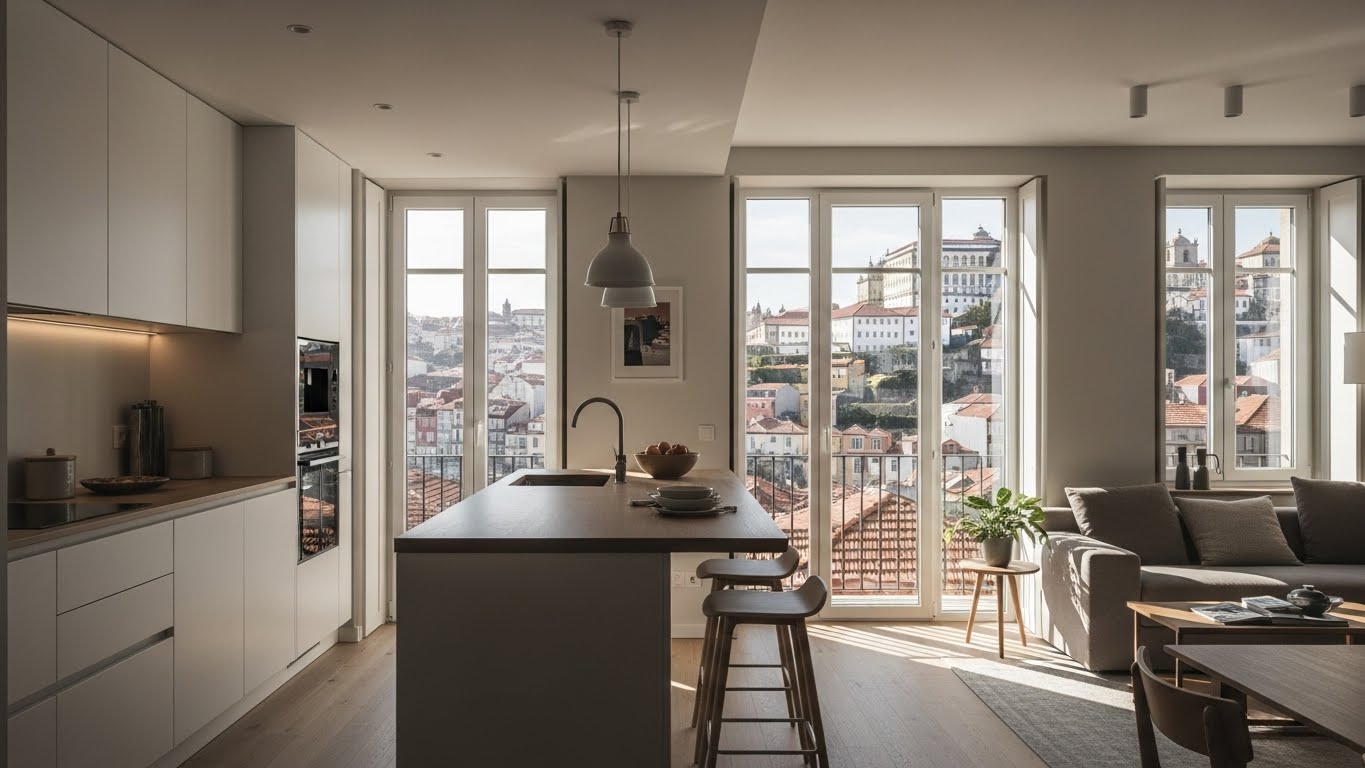 Cozinha open space integrada com sala de estar